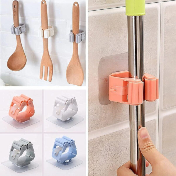 Self Adhesive Mop & Broom Holder 3Pcs