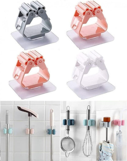 Self Adhesive Mop & Broom Holder 3Pcs