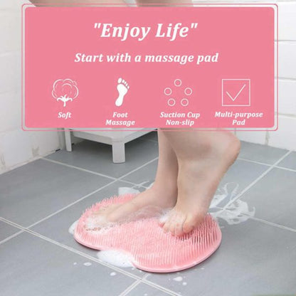 Shower Foot & Back Scrubber Mat (Random Colour)