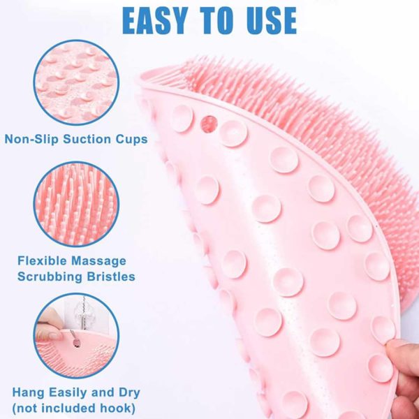 Shower Foot & Back Scrubber Mat (Random Colour)