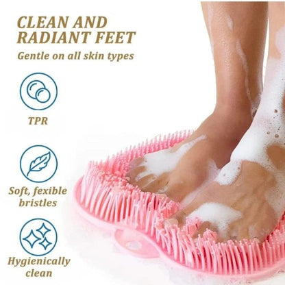 Shower Foot & Back Scrubber Mat (Random Colour)