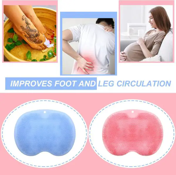 Shower Foot & Back Scrubber Mat (Random Colour)