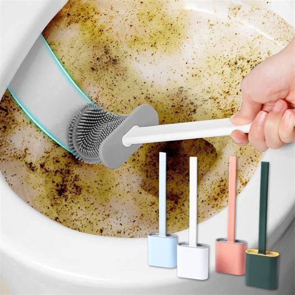 Silicone Toilet Brush with Holder