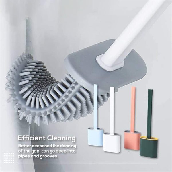 Silicone Toilet Brush with Holder